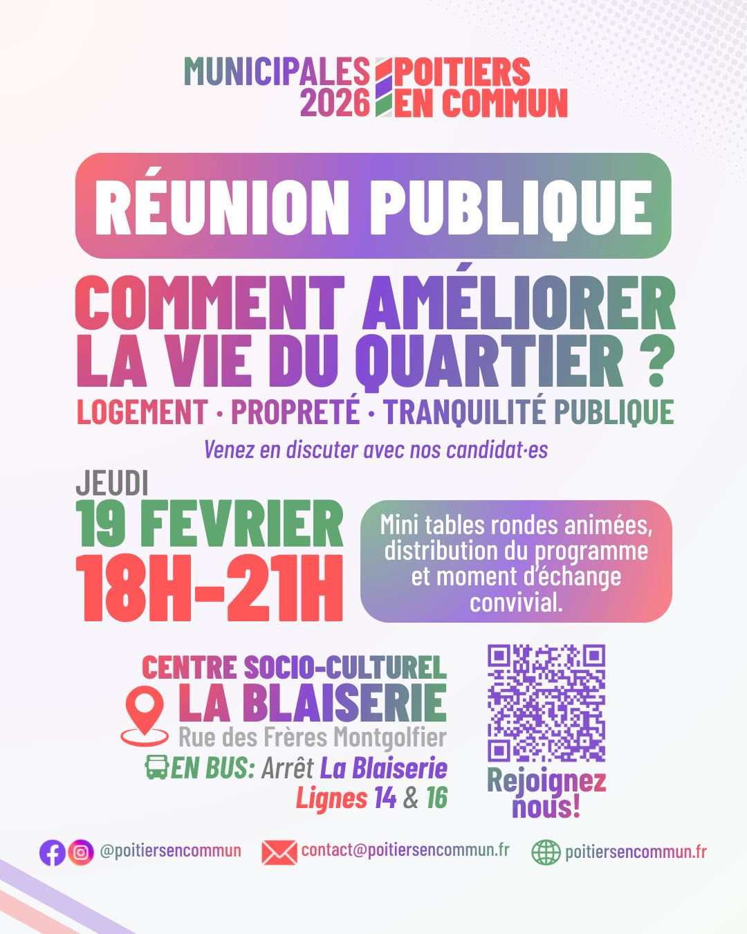 Rendez-vous jeudi soir à la Blaiserie !