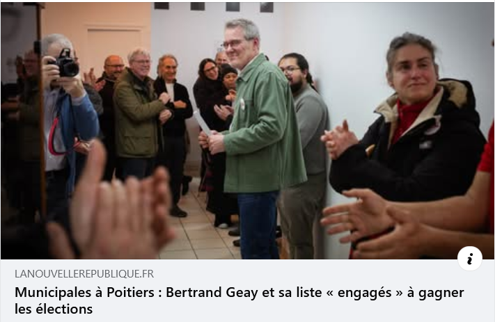 Capture d'écran de la NR pour l'inauguration du local de campagne